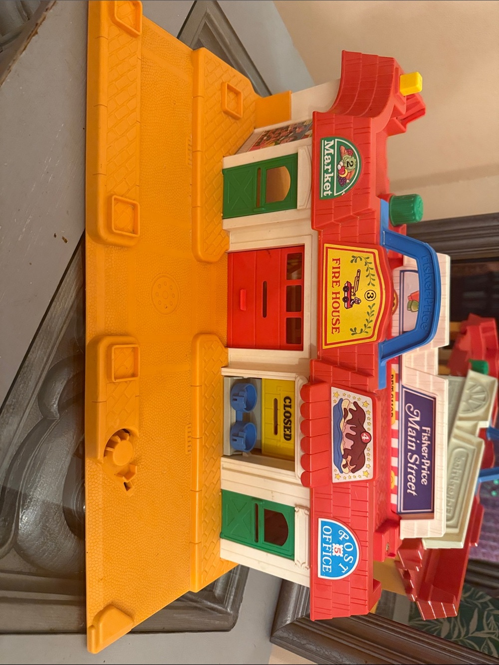 Vintage 80s Fisher-Price Main Street Playset